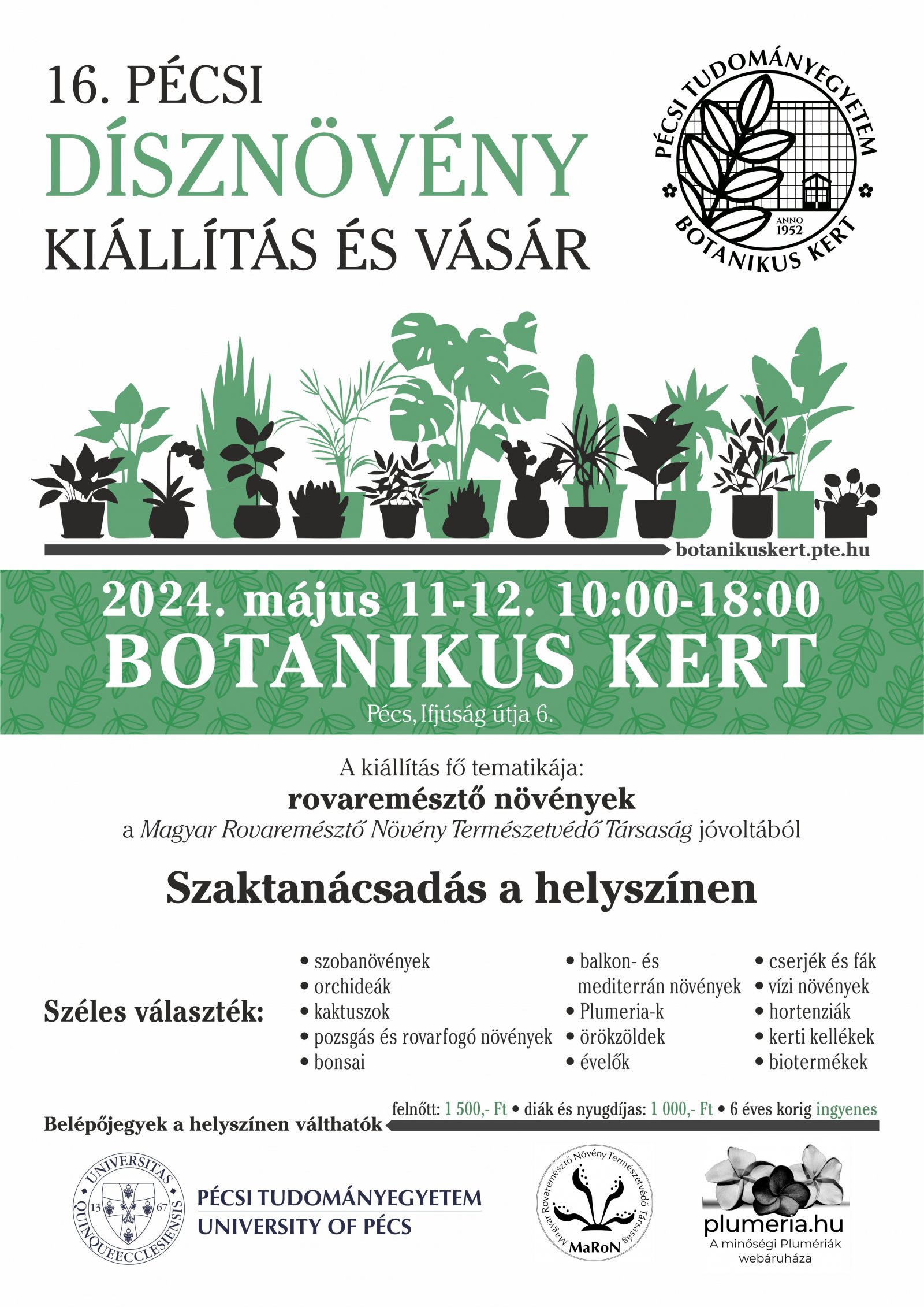 dísznövény kiállítás plakát