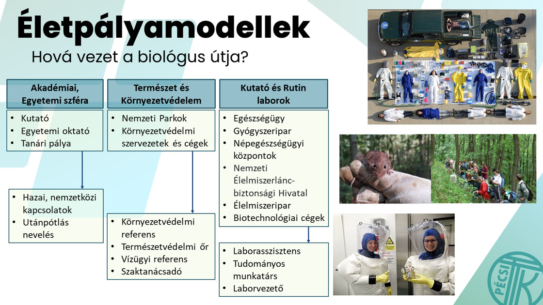 Életpályamodellek biológus