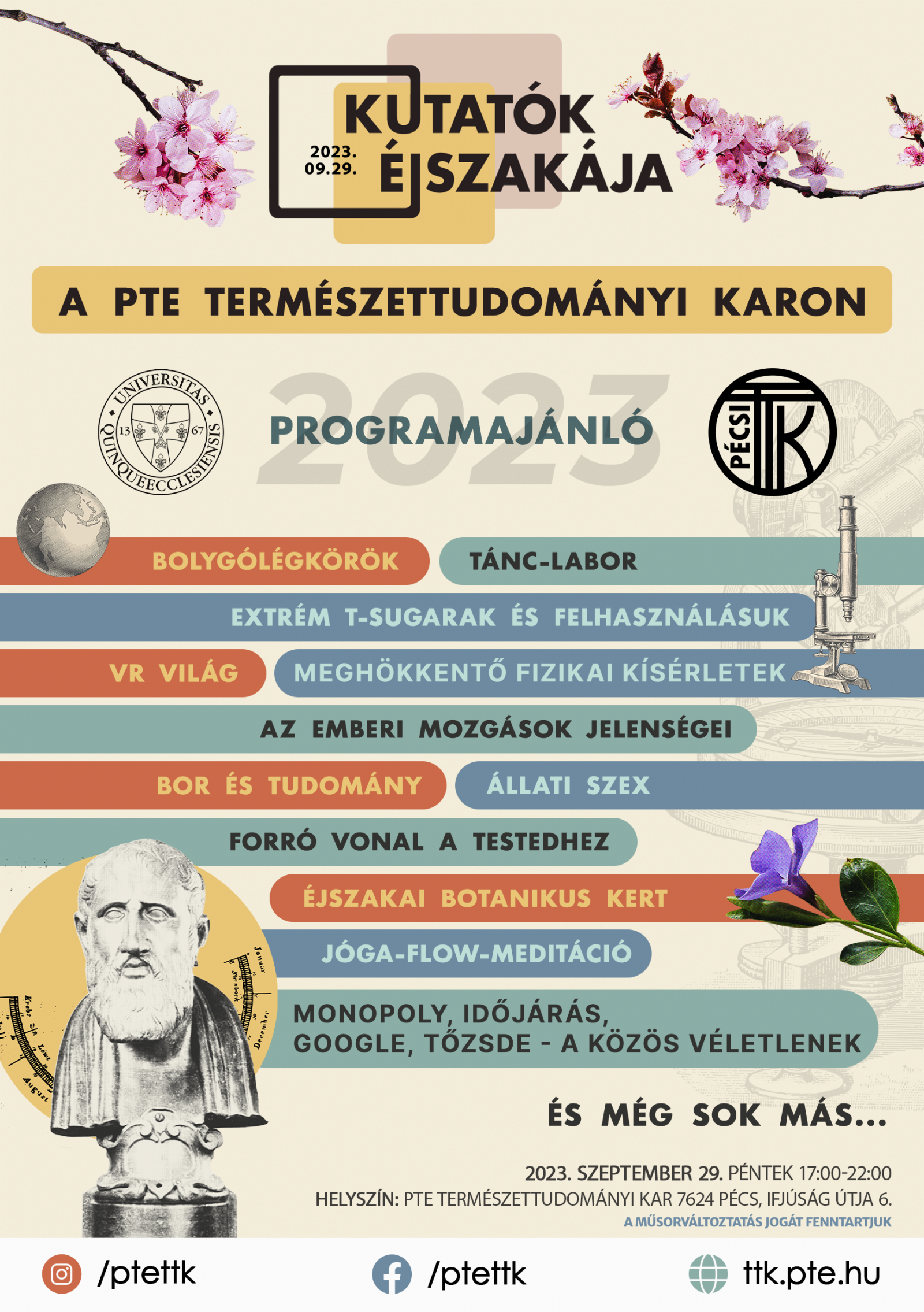 Kutatók Éjszakája ajánló